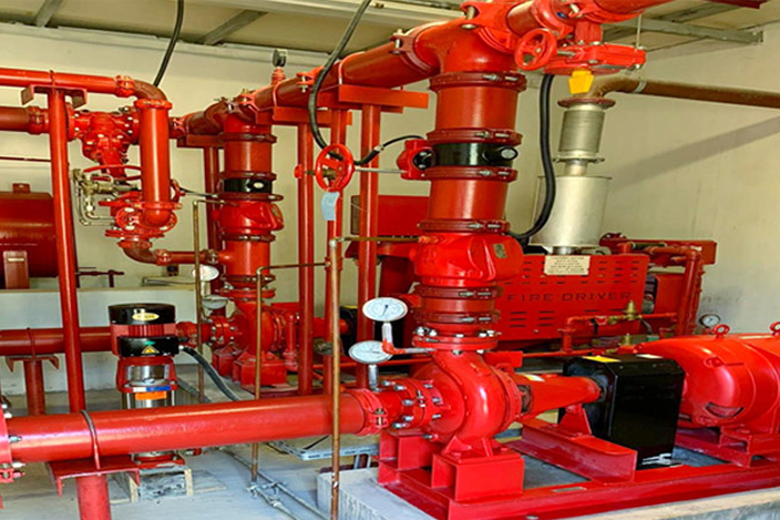 fire fighting system pump room installation